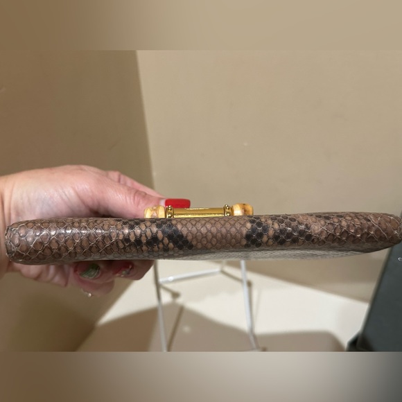 Vintage Gucci Python bamboo Wallet - Picture 12 of 16